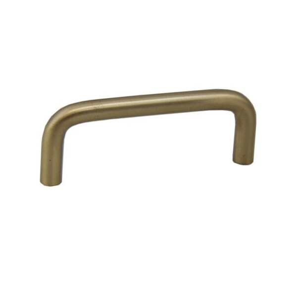 Crown 3-3/10" Wire Cabinet Pull with 3" Center to Center Satin Brass Finish CHP353SB - main